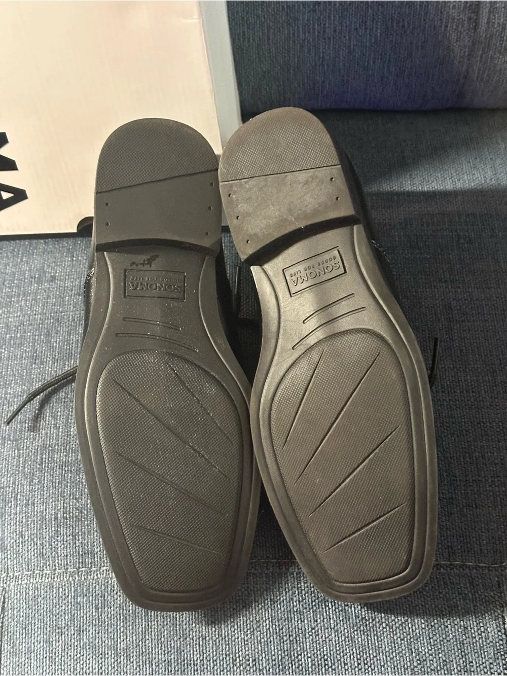 SONOMA Boys Black Lace-Up Dress Shoes Size 6 Med